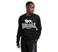 Lonsdale Men Crewneck Sweatshirt Gosport Sweat-Shirt Homme, Noir (Schwarz), Large (Taille Fabricant: L)