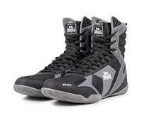 Lonsdale Mixte Heskin Chaussures de Boxe, Noir/Gris/Blanc, 43 EU