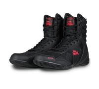 Lonsdale Mixte Heskin Chaussures de Boxe, Noir/Rouge, 43 EU