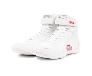 Lonsdale Mixte Rufford Chaussures de Boxe, Blanc/Rouge, 41 EU