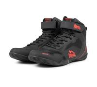 Lonsdale Mixte Rufford Chaussures de Boxe, Noir/Rouge, 42 EU