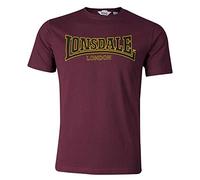 Lonsdale Mixte T-shirt Slim Fit Classic T Shirt Manches Longues, Rouge (Bordeaux), XL EU