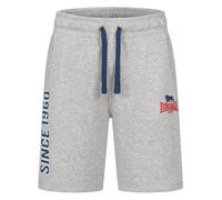 LONSDALE Pantalon de sport bleu foncé / gris chiné / rouge, Taille S