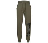 Lonsdale Pantalon de jogging pour homme, coupe normale, avec logo large, olive/noir, taille S