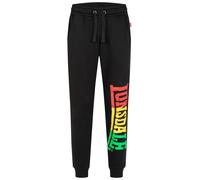 LONSDALE Pantalon 'Sounds Two' jaune / vert clair / pitaya / noir, Taille 35-36