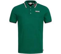 Lonsdale Polo pour Homme Lion, Coupe ajustée, Vert, 4XL