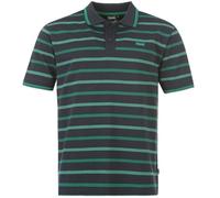 LONSDALE Polo rayures bleu marine/vert homme M/L