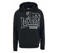 LONSDALE Pull-over 'Tadley' noir / blanc, Taille 5XL