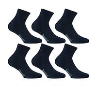 Lonsdale Quarter 6 paires de chaussettes, excellente qualité de coton (Bleu, 39-42)