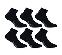 Lonsdale Quarter 6 paires de chaussettes, excellente qualité de coton (Noir, 43-46)
