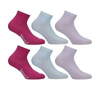 Lonsdale Quarter 6 paires de chaussettes, excellente qualité de coton (Rose Melange, 39-42)