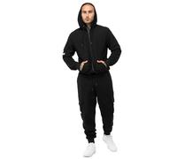 Lonsdale Rosslea Survêtement, Noir/Blanc, XL Homme