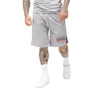 Lonsdale Sandown Shorts, Gris Marl/Bleu Marine/Rouge, 3XL Homme