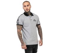Lonsdale Setter Polo, Gris Marl/Noir/Blanc, M Homme