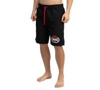 Lonsdale Short de Plage Homme Coupe Classique Ventnor, Noir/Rouge/Blanc, Taille 3XL