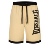 LONSDALE Shorts de bain 'Clennell' sable / noir, Taille S