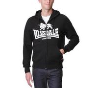 Sweatshirt à capuche Lonsdale Krafty Full Zip noir blanc - L
