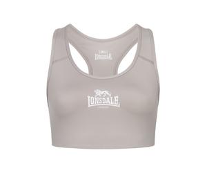 LONSDALE Soutien-gorge de sport 'WARDOUR' gris / blanc, Taille S