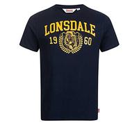 Lonsdale STAXIGOE T-Shirt, Marine foncé/Jaune, L Men's