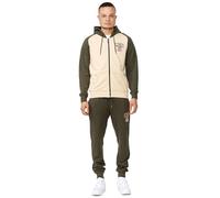 Lonsdale Stretton Sweatshirt, Olive/Beige, L Men's