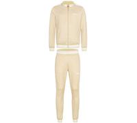 LONSDALE Survêtement 'ASHWELL' sable / blanc, Taille M