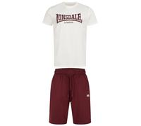 LONSDALE Survêtement écru / bourgogne, Taille M