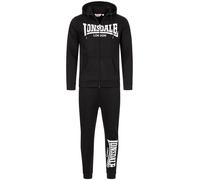Lonsdale Survêtement homme FEENY – coupe slim avec capuche – M Noir/Blanc