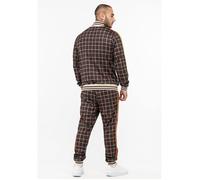 LONSDALE Survêtement Hedley marron - veste et pantalon interlock 95% polyester S