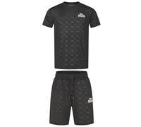 LONSDALE Survêtement 'Prestwood' gris / noir / blanc, Taille XL