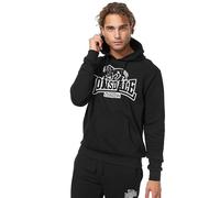 Lonsdale Sweat-shirt à capuche pour homme Coupe normale FOCHABERS, noir/blanc, L