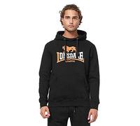 Sweatshirt à capuche Lonsdale Thurning noir blanc orange - L