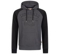 LONSDALE Sweat-shirt 'LINNFOOTS' anthracite / gris foncé / noir, Taille XXL