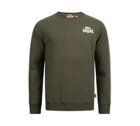 LONSDALE Sweat-shirt 'Longridge' olive / blanc, Taille XXL