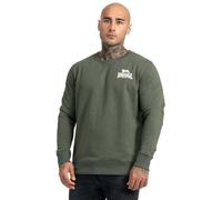 Lonsdale Sweat-shirt Longridge pour homme, Olive/blanc, L