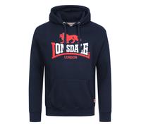 LONSDALE Sweat-shirt 'THURNING' bleu marine / melon / blanc, Taille XXL