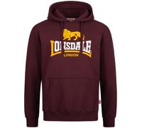 Lonsdale Sweat-Shirt à Capuche pour Homme, Oxblood, 3XL