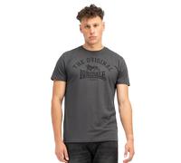 Lonsdale T-shirt à manches longues pour homme, coupe droite, Anthracite/noir, M