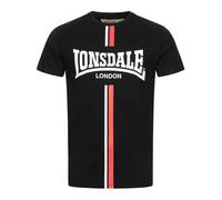 LONSDALE T-Shirt 'Altandhu' grenadine / noir / blanc, Taille L