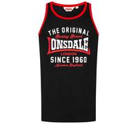Lonsdale Débardeur London Andover Homme Noir 100% coton Coupe standard XL