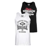 Lonsdale Biggin Sleeveless T-shirt 2 Units Multicolore M Homme