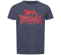 Lonsdale T-shirt homme SILVERHILL coupe normale bleu marine/rouge XXL