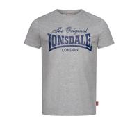 LONSDALE T-Shirt 'Colsbrooke' marine / gris, Taille L