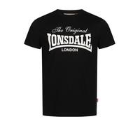 LONSDALE T-Shirt 'COLSBROOKE' noir / blanc, Taille XXXL