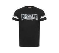 LONSDALE T-Shirt 'Creich' gris / noir / blanc, Taille M