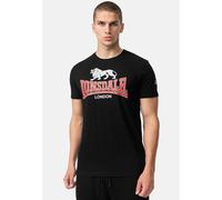 Lonsdale Cromane T-Shirt, Noir/Rouge/Gris, XL Homme