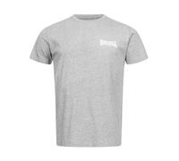 LONSDALE T-Shirt 'Elmdon' gris chiné / blanc, Taille M