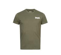 Lonsdale T-shirt Elmdon pour homme Vert olive/blanc XL