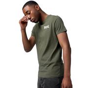 Lonsdale T-Shirt Elmdon pour Homme, Vert Olive/Blanc, XL