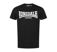 LONSDALE T-Shirt 'Fulwood' noir / blanc, Taille L