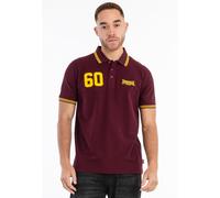 LONSDALE T-Shirt 'Hellister' jaune / lie de vin, Taille XXXL